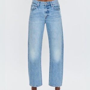 Lexi Mid Rise Bowed Leg Jeans in Athens
